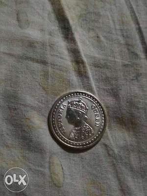Queen Victoria silver 10cms coin