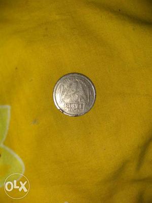 Round 1/2 Rupee Silver Coin