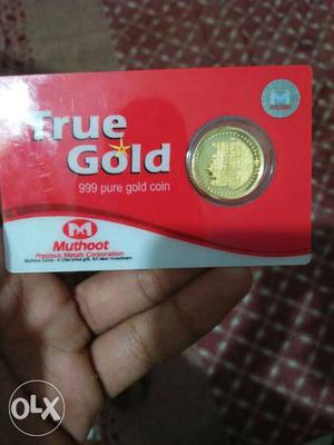 True Gold Pure Gold Coin Card