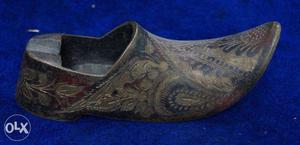 Very antique metal shoe