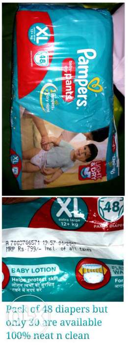 XL Pampers Diapers