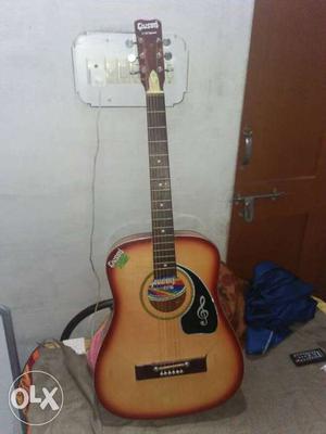 Yellow Acoustic Guitar