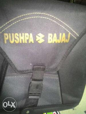 Black Pushpa Bajaj Backpack