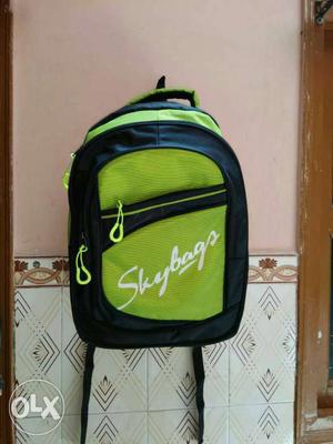 Green And Black Skybags Backpack