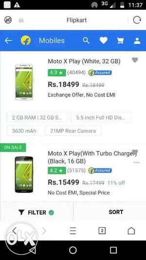 Moto x play,11months old,specification 21MP