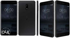 Nokia 6 (matte black) new mobile