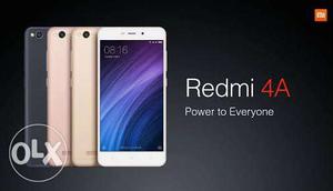 Redmi 4A available on demand. Gold and silver