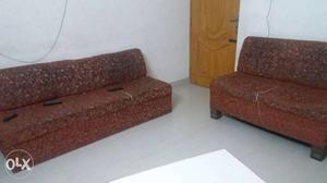 2 sofa. 3 seater and 2 seater old, upholstery