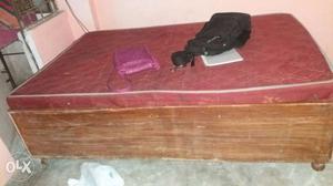 Bed With Mattress Full Size Single Bed Wooden And