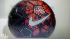 Black And Orange Nike CR7 Soccer Ball