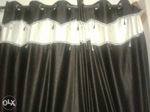 Black And White Window Curtain