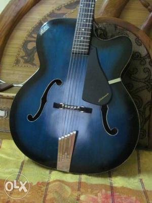 Blue Burst Semi-hollow Acoustic Guitar