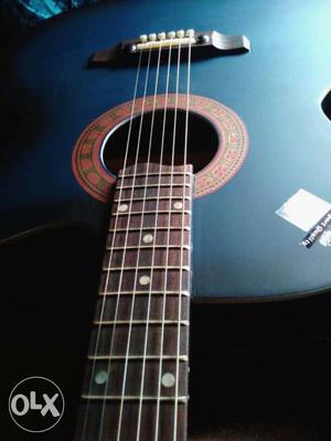 Blue & black Acoustic Guitar brand Mukund biswas