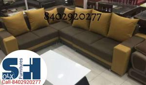 Brown And Black Sectional Couch With Pillows