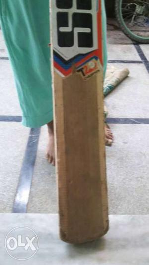 Brown,white,and Black Wooden SS Cricket Bat