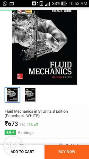 Fluid Mechanics In SI Units 8 Edition Screenshot