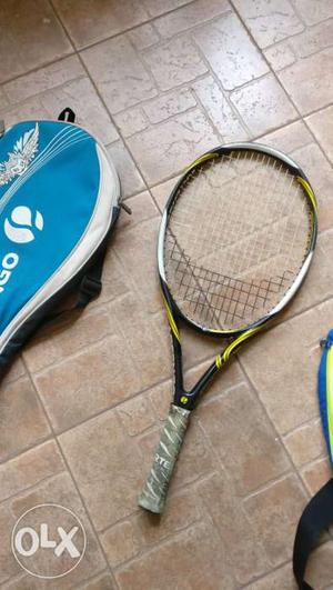 Gray Handle Tennis Racket
