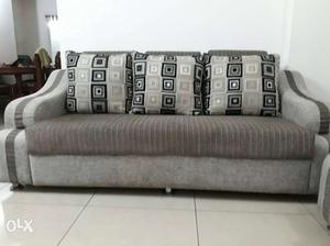Great looking and comfortable fabric sofa; a set