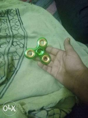 Green And Gold Fidget Spinner