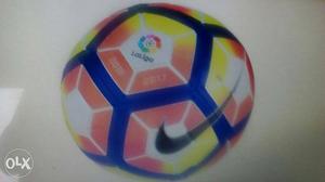Green,blue,and Pink Nike Soccer Ball