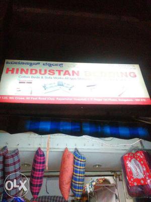 Hindustan Building Lighted Sign