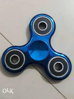 New shiny edition blue fidget spinner