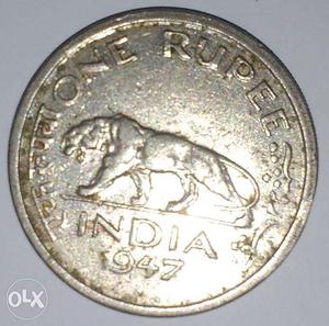 One Rupee Coin. , George VI King Emperor, It is an