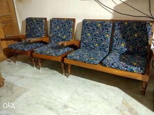 Original Teak Wood (Sagwan) 4 Seater Vintage Sofa Chairs Set