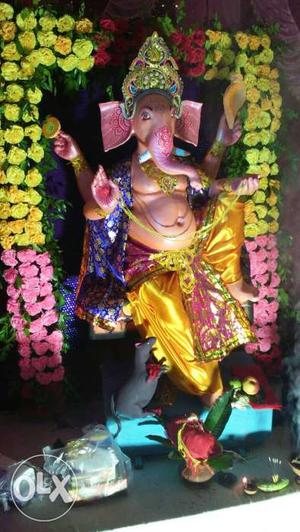 Pink Ganesha Figurine