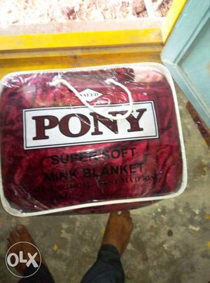 Pony blanket made in Singapore very new peice and