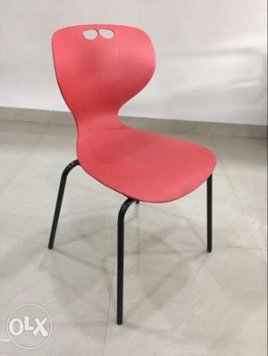 Red And Black Plastic Chair