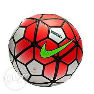 Red And White Nike Football