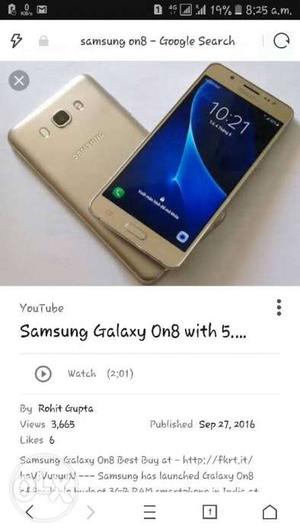 Samsung on8 2 month worrenty left only  me