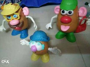 Three Mr. Potato Toys