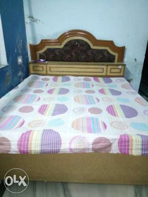 Urgent sell of double bed with box... Only