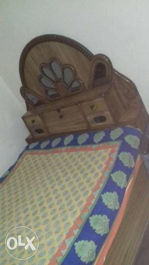 Wooden bed 4 years old fixed price