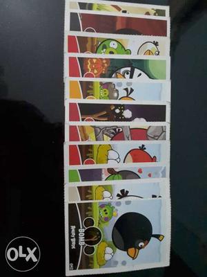11 angry birds card. All in good condition