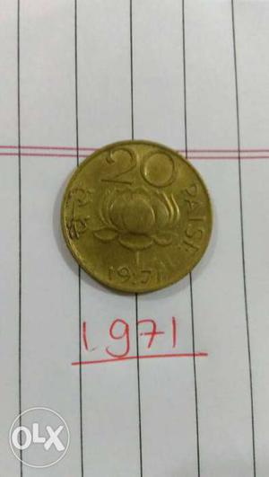 20 paise coin