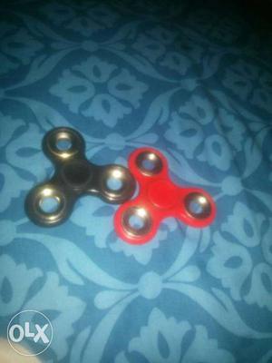 Black And Red Hand Spinners