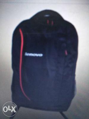 Black And Red Lenovo Backpack Screengrab
