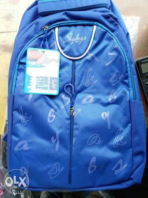 Blue And White Skybags Backpack