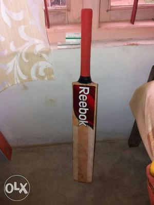 Brown And Red Reebok Cricket Bat