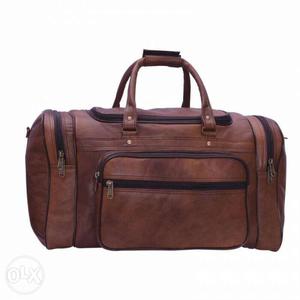Brown Leather Duffel Bag 600 onwards.