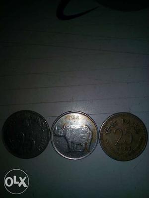 Coin of Rs.25 paise (3)