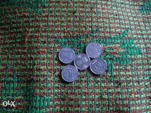 Five 10 Silver Coins