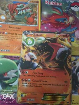 Five Pieces Pokemon Trading Cards