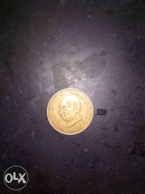 Gandhi's printed coin