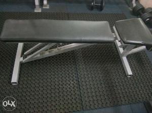 Gray And White Gym Equipment