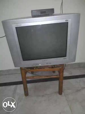 Gray Front Speaker CRT TV philips company with tata sky