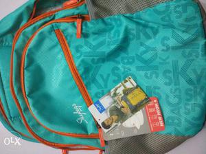 Green And Orange Sk Monogram Backpack